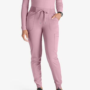 Hot Selling Hospital <b>Scrubs</b> Pants Women's Breathable Comfortable Heavyweight Multi Pockets Drawstring Elastic Waist Custom Logo - Product Image 1