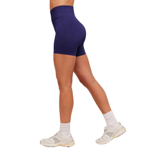 Pantalones cortos de yoga de maternidad transpirables de cintura alta con soporte para vientre, ajustados y sin costuras para mujer al por mayor - Product Image 4