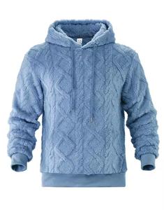 Unisex Hooded <b>Fleece</b> <b>Zipper</b>-Up Sweatshirt Solid Color Knitted Loose Fit Winter Casual Wear Windproof Anti-Pilling Acid Wash - Product Image 5