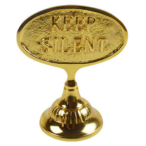 Classic Designer Aluminium Metal <b>Ornament</b> Tabletop Decor Highly Shiny Gold Finishing Best for Office <b>Desk</b> Decorative Design - Product Image 1