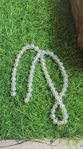 Perlas de diamante moissanita blanca de 5 mm con corte facetado para la elaboración de joyería - Product Image 4