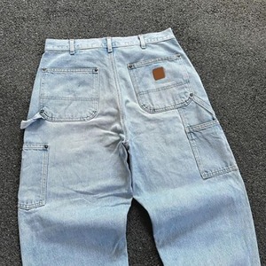 Nouveau Jean en Denim pour Homme, Coupe Ample, Style Urbain, Jambe Droite Large, Baggy - Product Image 5
