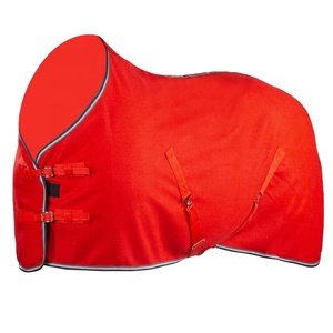 Couverture de luxe en laine pour chevaux, couleur rouge, pliable, chaude, pour l'hiver, équipement équestre, couverture en laine 2022, fabricant - Product Image 1