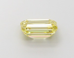 Diamant de laboratoire non monté 1,13 carat, jaune fantaisie, taille émeraude, CVD VS1 EX, polissage de haute qualité, pierre précieuse synthétique de qualité supérieure pour marque de bijoux - Product Image 2
