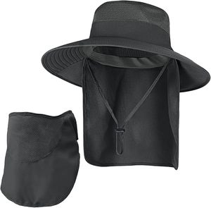 Sombrero de Pesca Unisex de 5 Paneles con Protección UV, de Algodón, con Estampado Puff, Ajustable, de Ala Ancha, para Actividades al Aire Libre, Camping y Senderismo - Product Image 5