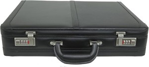 Mens <b>Briefcase</b> | Expandable Genuine Leather Attache <b>Briefcase</b> For Men | Dual Combination Lock Business Case - Product Image 4
