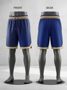 Pantalones Cortos de Baloncesto de Camuflaje Personalizados para Hombre, Impresión por Sublimación, Número 24, Ribete Dorado, Talla Grande, Pantalones Cortos Deportivos Casuales - Product Image 2