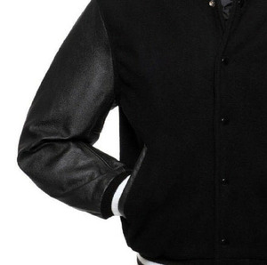 100% Genuine Leather Made <b>Men's</b> Varsity <b>Jackets</b> Windproof <b>Casual</b> Outdoor Fashion Wear Varsity Outerwear <b>Jacket</b> & Coats <b>Men</b> - Product Image 2