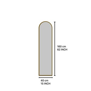 Espejo de pie sencillo, perfecto para decoración de esquinas en el hogar, oficinas, centros comerciales, estudios. Espejo de diseño limpio y para interiores modernos. - Product Image 2