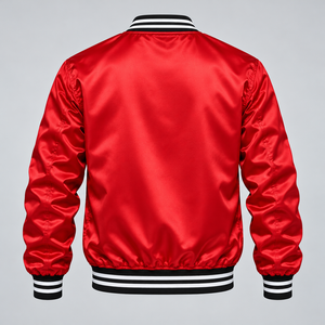 Chaqueta Varsity de Manga Larga con Cuello Alto para Hombre, de Lana y Lona para Invierno, Venta al Por Mayor a Bajo Precio, Fabricantes con OEM - Product Image 4