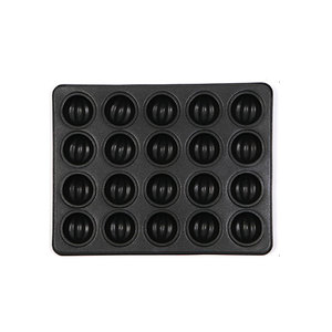 Molde Profesional de Acero al Carbono para Pasteles con Forma de Cáscara de Nuez, 20 Cavidades, Alta Eficiencia, Textura Realista de Nuez, Antiadherente, Doble Cara - Product Image 1