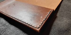 กระเป๋าสตางค์หนังแท้วินเทจแบบเปิดยาวมีสีและโลโก้ที่กำหนดเอง LCR-0053ป้องกัน RFID - Product Image 2