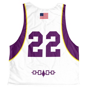 Customized Reversible Sublimated Lacrosse Pinnies Lacrosse Jersey Made With High Quality Polyester Fabric Custom Lacrosse Wears - Product Image 4