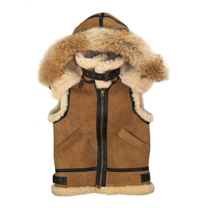 Best Edition Genuine Leather <b>Jackets</b> Distressed Pure <b>Sheepskin</b> Sherpa Shearling Faux Fur Windproof Waterproof High Street Zipper - Product Image 4