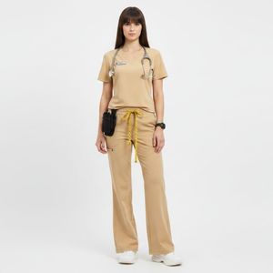 Custom Logo Nurse Scrubs <b>Set</b> Breathable Medical Uniform Comfortable Hospital Workwear OEM Scrub Suit Wholesale Scrub <b>Set</b> - Product Image 5