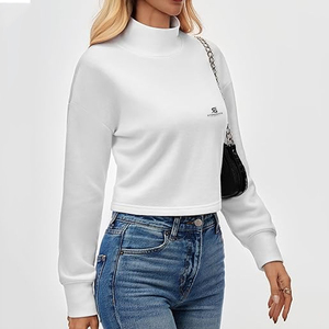 Sudadera de Invierno para Mujer, Transpirable, de Algodón, con Logotipo Personalizado en la Parte Delantera, Manga Larga, Estilo Casual, Moda 2026 - Product Image 5