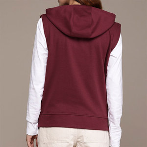 Custom Woman's Casual Sleeveless Gym Workout Pullover Hoodie Loose Fit Breathable Streetwear Style Women Athletic Hoodie - Product Image 3