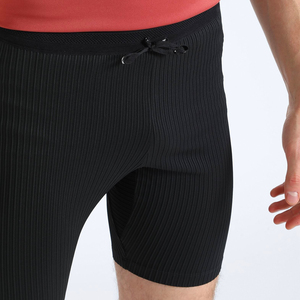 High Quality Eco-Friendly Wholesale 100% Cotton Breathable Casual Gym Custom Men's Biker Shorts Zipper Fly Solid Elastic Waist - Product Image 6