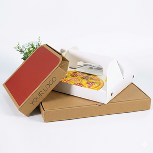 Cajas de Pizza de Cartón Corrugado Reciclado con Impresión Flexográfica Personalizada de 10-20 Pulgadas, Cajas de Embalaje para Comida para Llevar y Entrega a Domicilio al por Mayor - Product Image 6