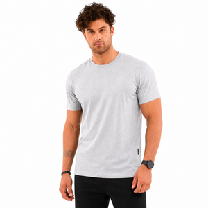 Custom Mens Charcoal <b>Grey</b> Slim Fit Sports <b>T</b> <b>Shirt</b> Quick Dry Polyester Athletic Gym Fitness Training Running Casual Plain Tee - Product Image 5