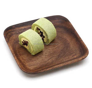 Assiettes à dîner rondes en bois de manguier modernes et écologiques, plateau de service pour la décoration intérieure, sans danger pour les légumes, les fruits et les plats. - Product Image 1