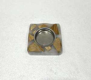 Quemador de Incienso Aromático, Ecológico y Duradero, Hecho a Mano con Resina, Diseño con Incrustaciones de Madera Natural, Cuerpo Geométrico Cuadrado, Decorativo - Product Image 4