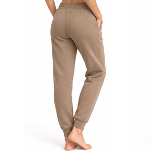 Pantalon de jogging pour femme, très respirant, écologique, avec taille élastique, cordon de serrage réglable, poches latérales et chevilles côtelées - Product Image 2