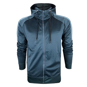 Ensemble de survêtement à capuche pour homme, fermeture éclair, vêtements de sport OEM ODM, vêtements de jogging et de gym personnalisés - Product Image 1