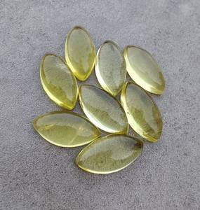 เลมอนควอตซ์ธรรมชาติทรงมาร์คีส์แบบคาโบชอง  จิวเวลรี่พลอยหลวมทุกขนาดมีจำหน่าย - Product Image 4