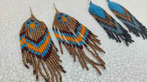 Boucles d'oreilles pendantes papillon en agate perlée, style bohème floral, pour femme, fabriquées artisanalement, bijoux de mode en gros pour fêtes par MD HANDICRAFTS - Product Image 3