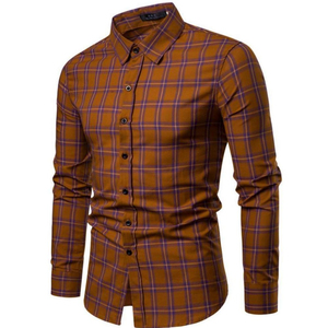 Chemises habillées pour hommes à manches longues, design personnalisé avec logo, dernières tendances, unies, pour l'été, grandes tailles - Product Image 1