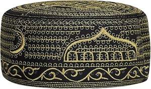 Chapeaux musulmans pour hommes très demandés : casquettes et kufis arabes élégants, motifs islamiques, broderies turques, bonnets de prière musulmans tendance - Product Image 2