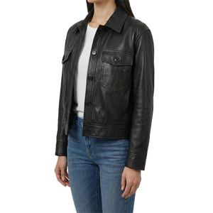 Formal Natural Color 2026 Collection Luxurious Customizable Men's Cow Skin Jacket High Street Style Stand Collar Windproof Quick - Product Image 4