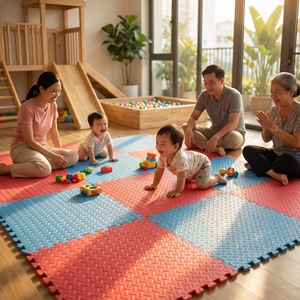 EVA Foam Safety <b>Floor</b> <b>Mat</b> 60x60cm X 10mm <b>Interlocking</b> Soft Educational Toy Play <b>Mat</b> for Kindergarten Children Areas Picnic - Product Image 4