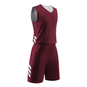 ชุดกีฬาบาสเก็ตบอลคุณภาพสูง เสื้อและกางเกงขาสั้น ชุดกีฬาออกแบบเองได้ พร้อมชื่อทีม ชื่อและหมายเลขของคุณ ชุดบาสเก็ตบอล - Product Image 4