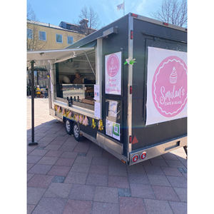 Chariots à hamburgers de 4,5 m, remorque alimentaire, camion de restauration aux normes australiennes à vendre en Malaisie - Product Image 1