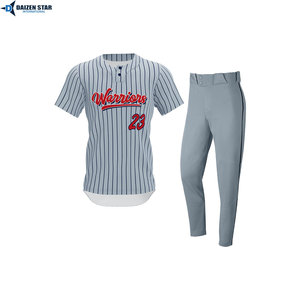 ชุดเสื้อและกางเกงเบสบอลสั่งทำขายส่งสำหรับทีมมืออาชีพ - Product Image 3