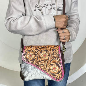 Nouvel Arrivage 2026 – Sac à Main Designer en Cuir Véritable Fait Main avec Motifs Floraux, Sac Bandoulière Premium en Cuir de Vachette pour Femme - Product Image 4