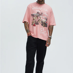 T-shirt pour homme de haute qualité, personnalisable avec logos par transfert thermique, t-shirts décontractés pour hommes - Product Image 3