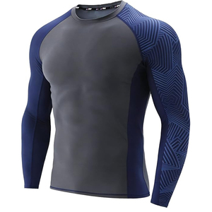 Chemise de compression pour homme de haute qualité, manches longues, protection UV, imprimé graphique, fournisseur en gros OEM - Product Image 5