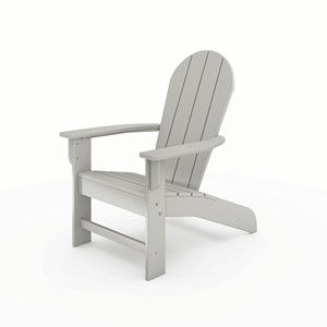 Sedia Adirondack in Legno Sintetico HDPE Grigio Scuro di Alta Qualità per Piscina, Patio e Giardino Elegante - Product Image 5