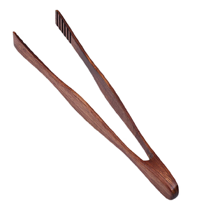 Pinces à salade en bois de qualité supérieure, fournisseur en gros, outils de bar, gadgets, artisanat, pinces en bois - Product Image 3