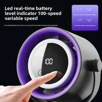 Nouveau ventilateur portable USB rechargeable 6 pouces 2026, multifonction 1800 mAh, à clipser pour poussette, bureau ou table, idéal pour l'extérieur