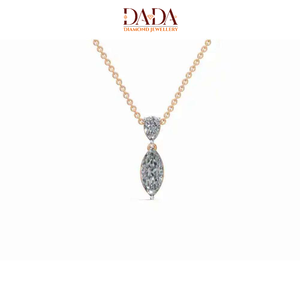 Collier pendentif en or avec diamant taille marquise, bijoux fins pour femmes, bijoux personnalisés - Product Image 6