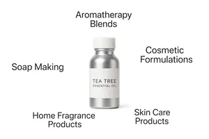 Aceite Esencial de Árbol de Té 100% Puro y Natural, Destilado al Vapor, para el Crecimiento del Cabello, Cosméticos, Aromaterapia, Venta al Por Mayor, Marca Privada - Product Image 4
