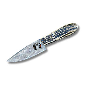 Couteau de chasse personnalisable en acier inoxydable avec manche en os confortable, couteaux à lame fixe de poche à vendre - Product Image 1