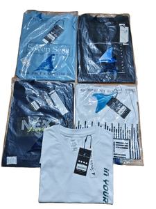 Camiseta de punto informal con estampado de algodón 100% personalizado de alta calidad para hombre, camiseta de manga corta transpirable de secado rápido teñida con hilo - Product Image 5