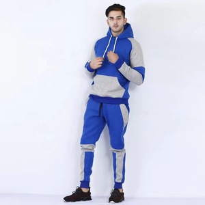 Conjunto Deportivo de Invierno para Hombre, Blanco y Gris, de Alta Calidad, al por Mayor, Personalizado, Estilo Moderno, Chaqueta con Cierre y Pantalones Deportivos - Product Image 4