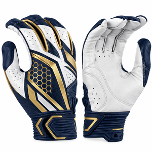 Elosn Sports Manufacture Leather Batting Gloves With Wrist Support For Training Unisex Adult Flexible Breathable Durable Gloves - Product Image 3