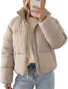 Blouson court matelassé de haute qualité pour femme, col montant, chaud pour l'hiver, coupe oversize, décontracté, manteau d'extérieur pour femme, OEM - Product Image 1